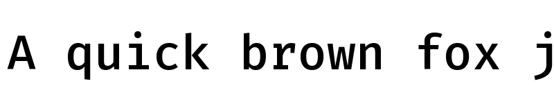 Preview of Fira Code Medium font