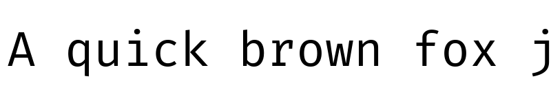 Preview of Fira Mono Regular font