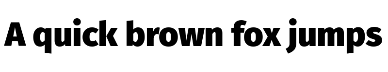 Preview of Fira Sans Black font