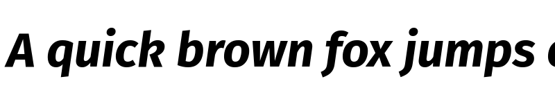 Preview of Fira Sans Bold Italic font