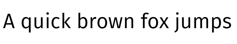 Preview of Fira Sans Book font