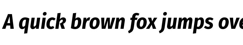 Preview of Fira Sans Condensed Bold Italic font