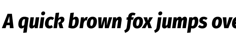 Preview of Fira Sans Condensed ExtraBold Italic font