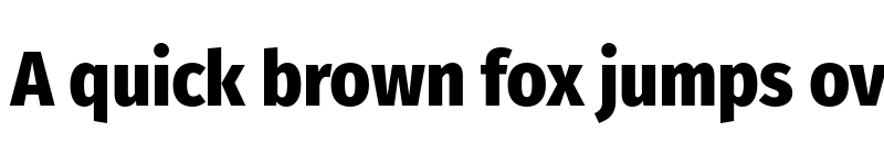 Preview of Fira Sans Condensed ExtraBold font