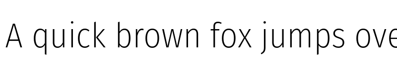 Preview of Fira Sans Condensed ExtraLight font