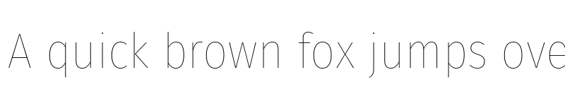 Preview of Fira Sans Condensed Hair font