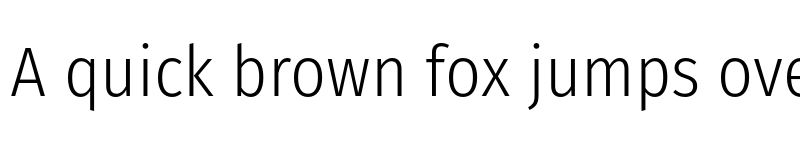 Preview of Fira Sans Condensed Light font