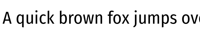 Preview of Fira Sans Condensed Regular font
