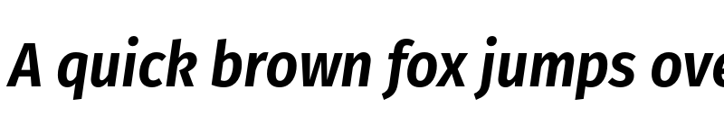 Preview of Fira Sans Condensed SemiBold Italic font