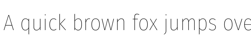 Preview of Fira Sans Condensed Thin font