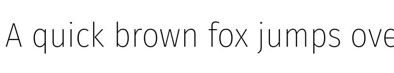 Preview of Fira Sans Condensed UltraLight font