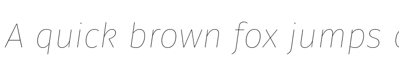 Preview of Fira Sans Hair Italic font