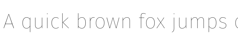 Preview of Fira Sans Hair font