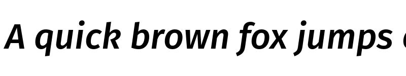 Preview of Fira Sans Medium Italic font