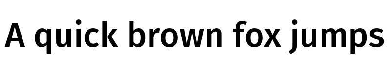 Preview of Fira Sans Medium font