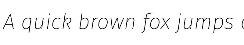 Preview of Fira Sans UltraLight Italic font