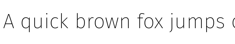 Preview of Fira Sans UltraLight font