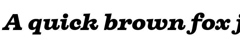 Preview of Firelli Black Italic font