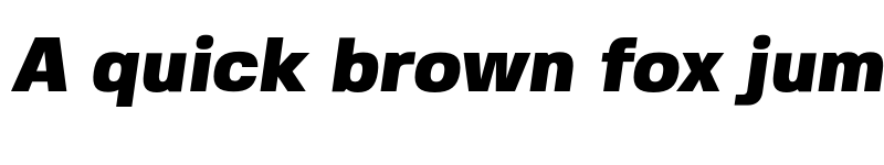 Preview of Fivo Sans Black Oblique font