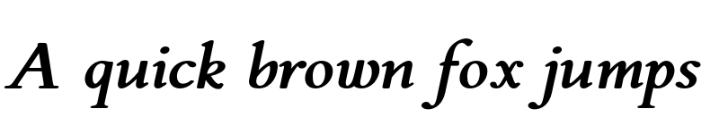 Preview of Flanker Griffo Bold Italic font