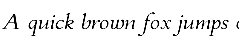 Preview of Flanker Griffo Italic font