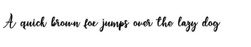 Preview of flashlight Regular font