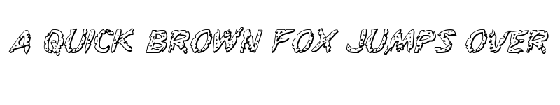 Preview of Flesh-Eating Comic 3D Italic Italic font