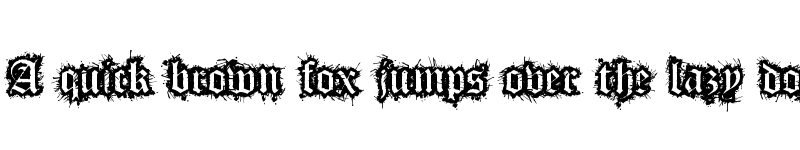 Preview of Flesh Wound Regular font