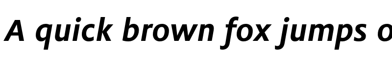 Preview of Flex Bold Italic font