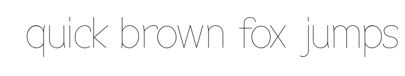 Preview of Flex Display Thin font