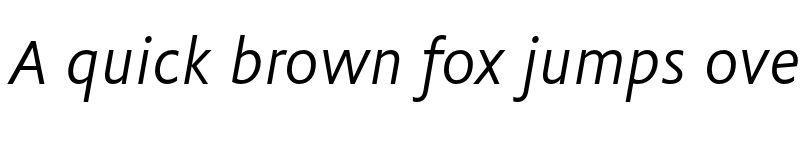 Preview of Flex Italic font