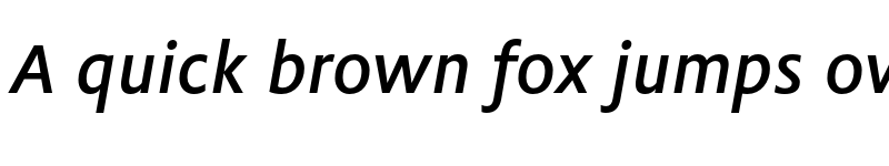 Preview of Flex Medium Italic font