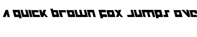 Preview of Flight Corps Leftalic Italic font