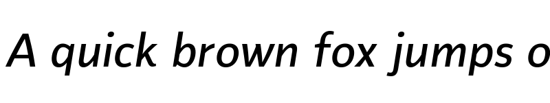 Preview of Flinders Trial Medium Italic font