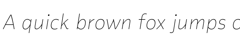 Preview of Flinders Trial Thin Italic font