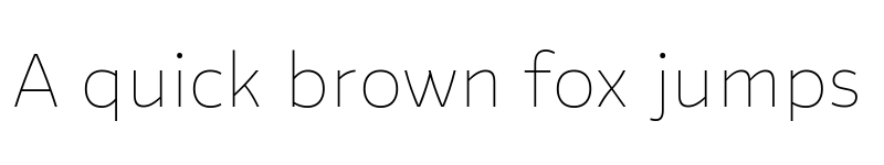 Preview of Flinders Trial Thin font