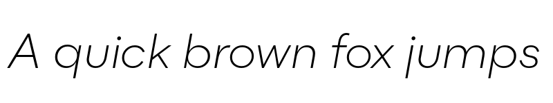 Preview of Flink Light Italic font