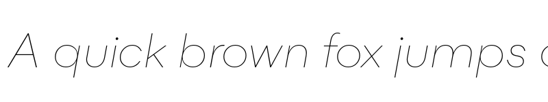 Preview of Flink Thin Italic font