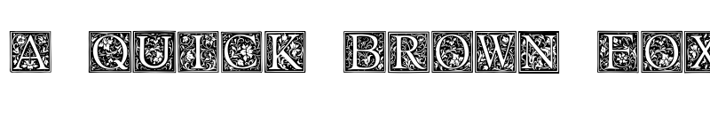 Preview of Floral Capitals Regular font