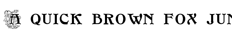 Preview of FloralCapsNouveau Medium font