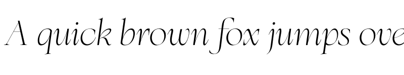 Preview of Floreal Italic font