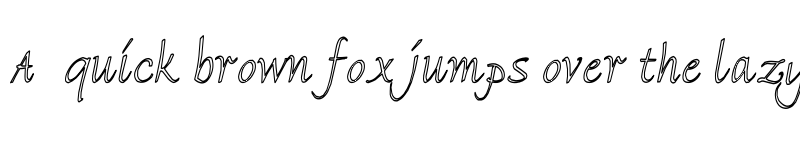 Preview of FlorenceHC Regular font