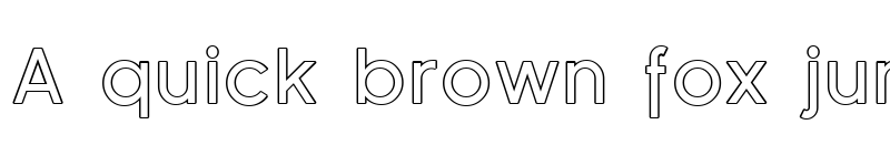 Preview of Florencesans Outline Regular font