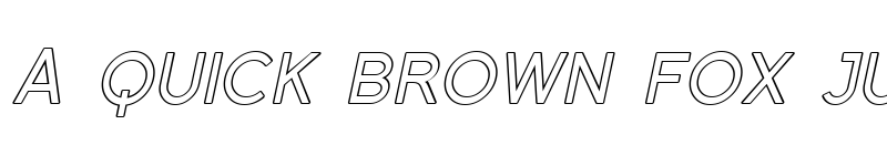 Preview of Florencesans SC Outline Italic font