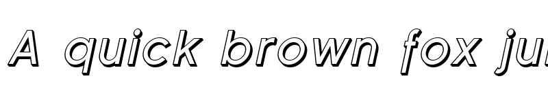 Preview of Florencesans Shaded Italic font