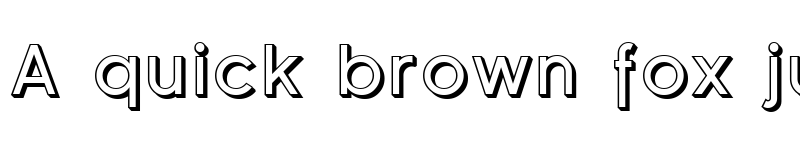 Preview of Florencesans Shaded Regular font