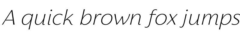Preview of Florentia ExtraLight Italic font