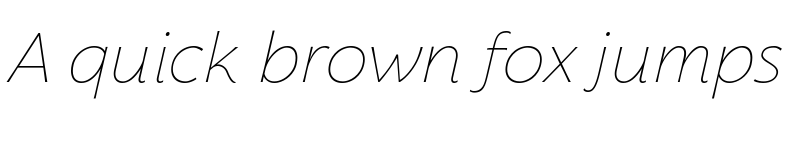 Preview of Florentia Thin Italic font