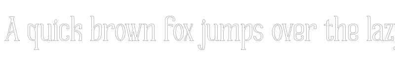 Preview of Floreste Outline font