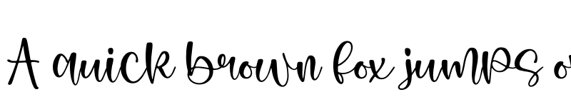 Preview of Flowless Regular font